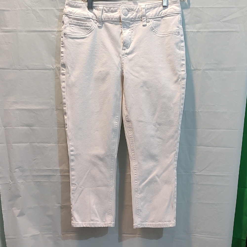 Women's  Seven7  Audrey Skimmer White Jeans Size 6